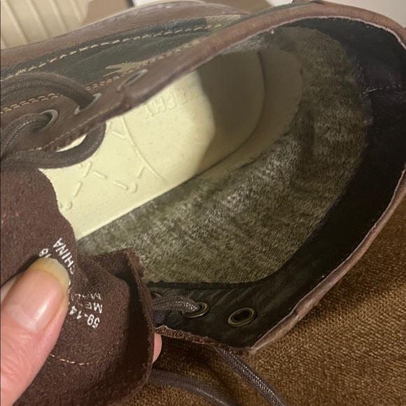 Leather Johnston & Murphy canvas camo boots 10 - Picture 9 of 9